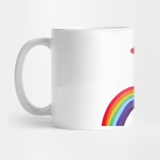 Rainbow LGBT hearts design Mug